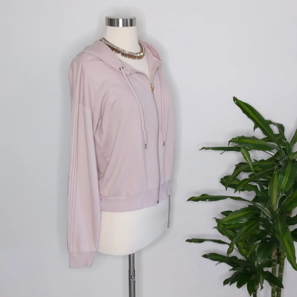 Forever 21 Zip Up Sweater Dusty Rose Size Medium